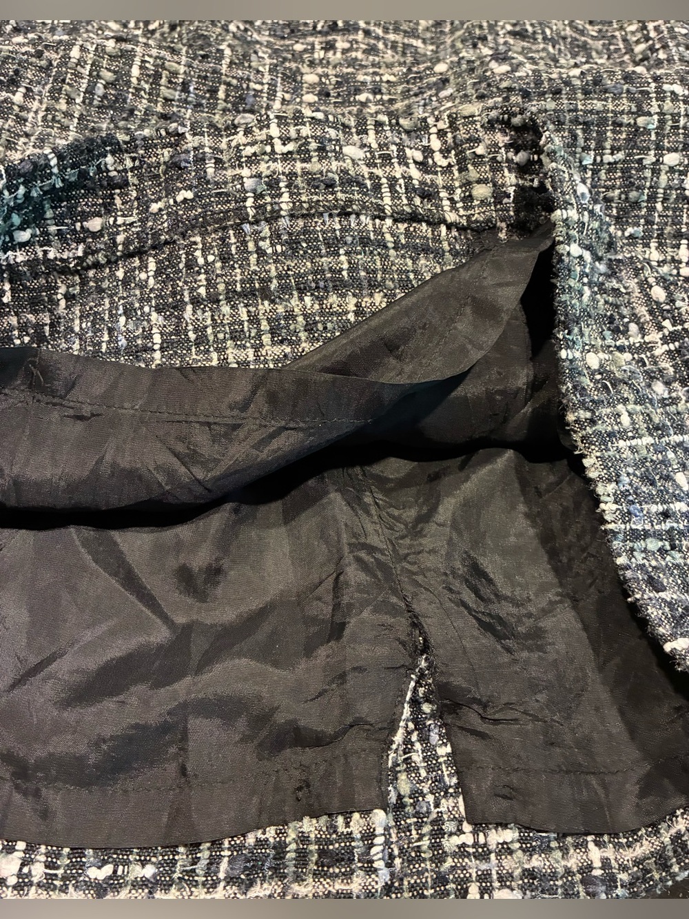 Brooks Brothers Dress Sheath Tweed Sleeveless Black Navy Green Ivory SZ. 10 - Picture 11 of 16